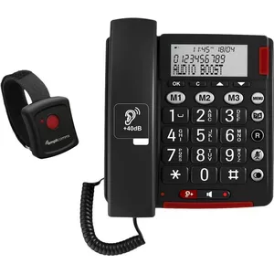 AMPLICOM BigTel 50 Alarm Plus mobilais telefons ar lielām pogām un trauksmes funkciju