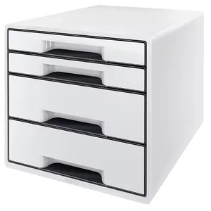 Desk tray / organizer LEITZ 52521001 — Polystyrene A4+ format, 287×363×270 mm, Black/White