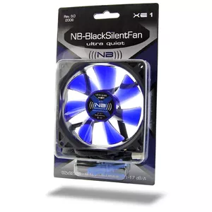 Noiseblocker XE1 computer cooling system Computer case Fan Black, Blue