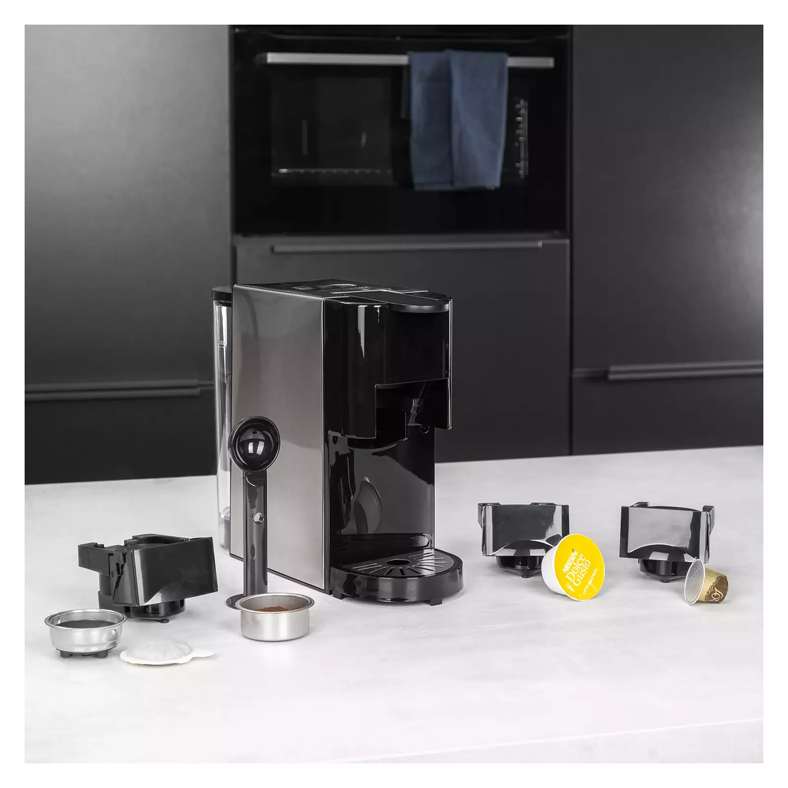 Princess 249450 Multi Capsule Coffee Machine Steel 4-in-1 