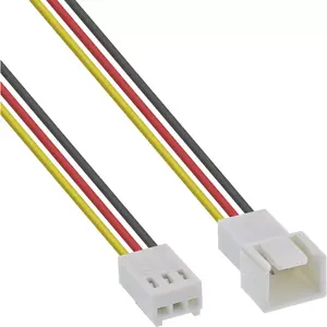 InLine Fan Cable Extension 3pin Molex male/female 0.60m 33328L