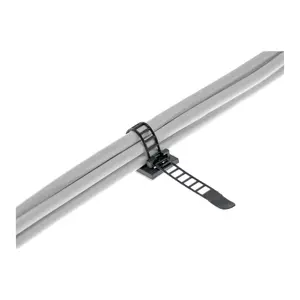Regulējams kabeļu skava InLine 59969B 64mm melns 10gab