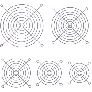 Fan Grill Metal InLine 33379X 92x92mm Black