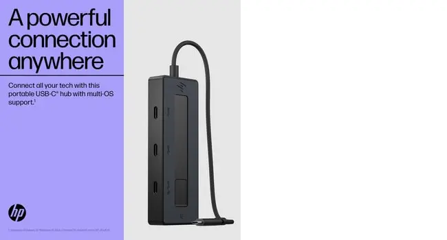 HP 4K USB-C Multiport Hub Photo 10