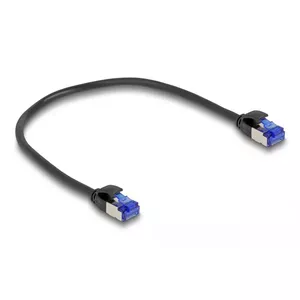 Network Cable DeLOCK RJ45 Cat.6A S/FTP Slim 0.25m Black