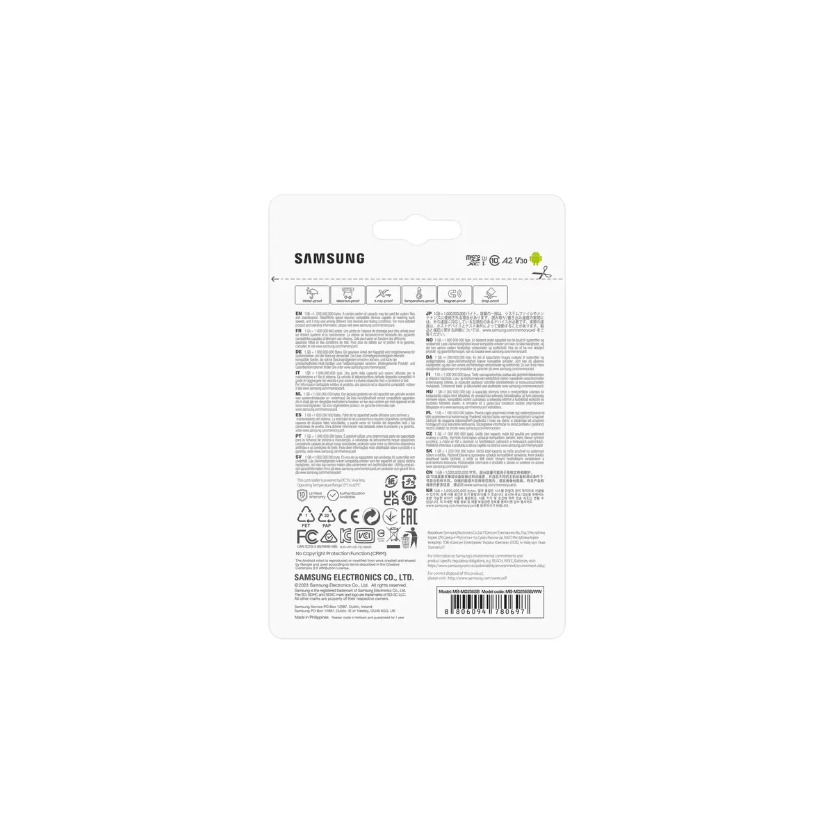 MicroSDXC Samsung 256GB MB-MD256S Photo 4
