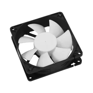 Cooltek Silent Fan 80 Datora korpusam Ventilators 8 cm Melns, Balts