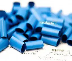 Heat-Shrink Tubing 4:1 Small MDPC-X Pre-Cut, Blue — 50 pieces