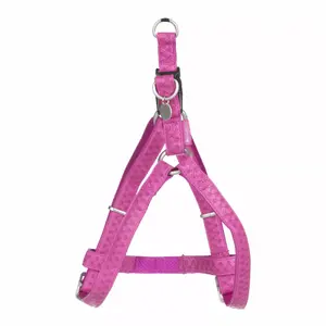 Dog harness ZOLUX Mac Leather adjustable 20 mm fuchsia