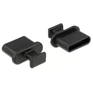 DeLOCK 64013 socket safety cover USB Type-C Black 10 pc(s)
