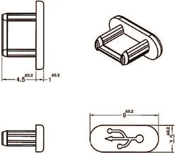 Savu aizsargpārklājums USB Micro-B DeLOCK 64007