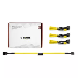 Cable extension Noctua NA-SEC1 CHROMAX.YELLOW — 4-pin fan connector, 300 mm, pack of 4