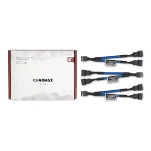 Cable extension Noctua NA-SYC1 CHROMAX.BLUE — 115 mm, female connector, pack of 3