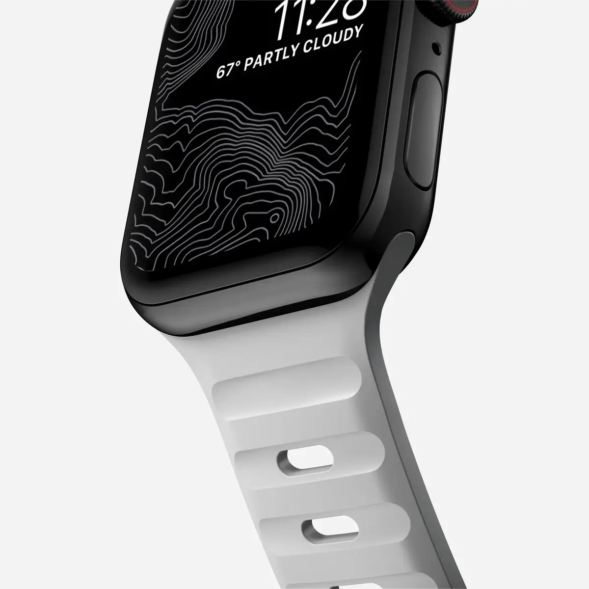 Nomad Sport Band pelēka gumija 21,5 mm Photo 3