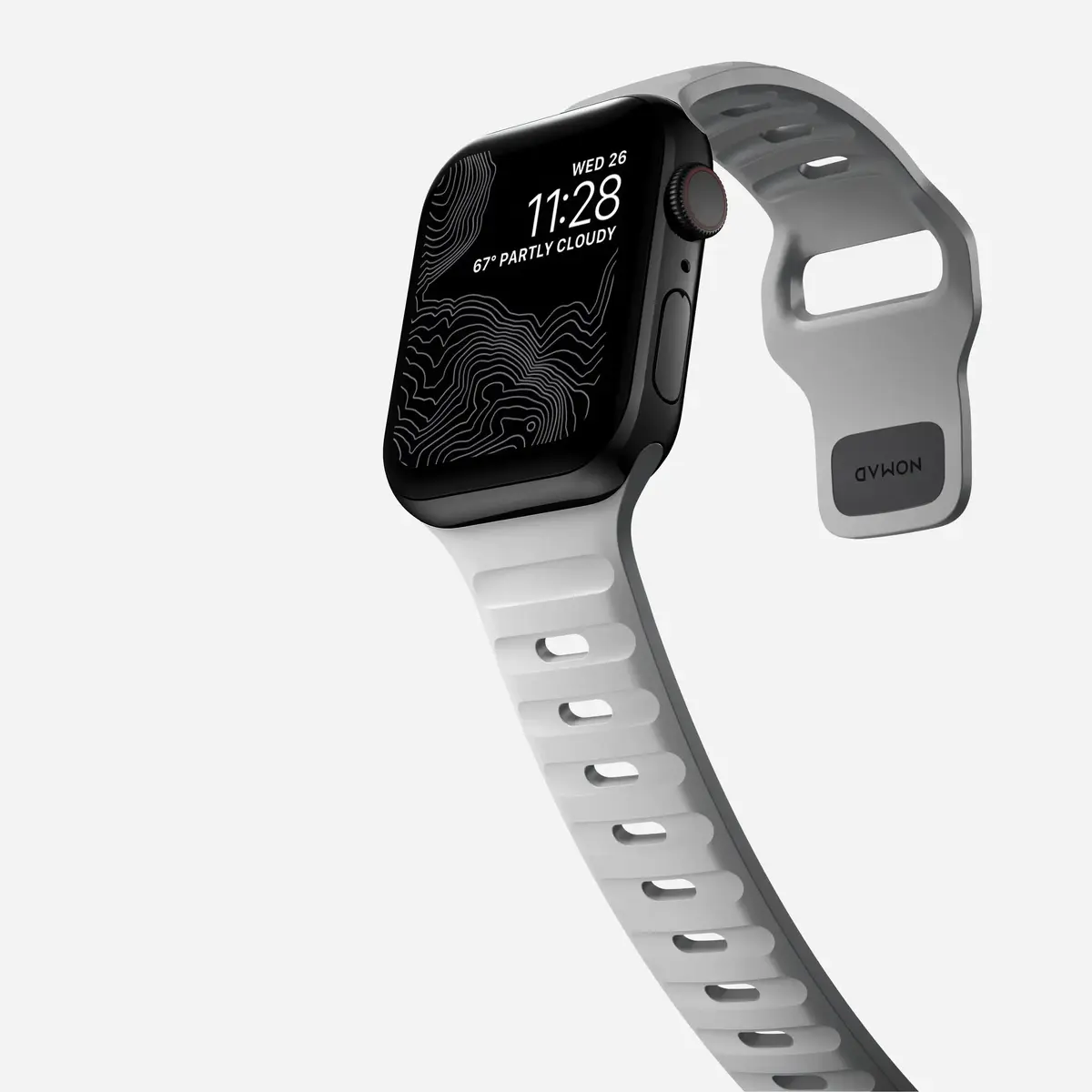 Nomad Sport Band pelēka gumija 21,5 mm Photo 7