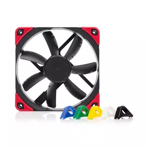 Вентилятор Noctua NF-S12A PWM chromax.black.swap 120 мм для корпуса, PWM, 300–1200 об/мин, 107.5 м³/ч, 17.8 дБ, подшипник SSO