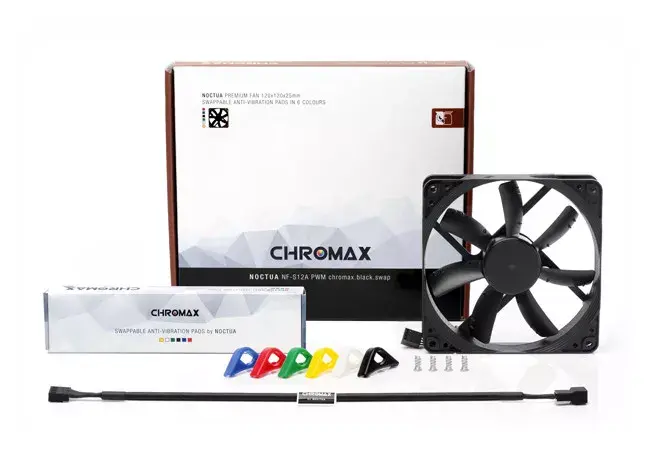 Noctua NF-S12A PWM chromax.black.swap 120 мм Photo 2