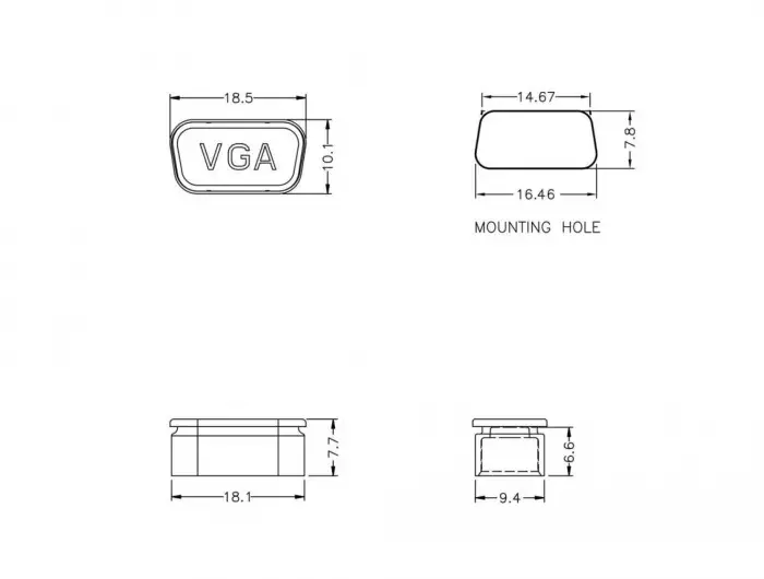 Защитная крышка для разъема VGA DeLOCK 60162 Photo 3