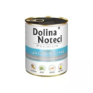 Mitrais suņu barības Dolina Noteci Premium ĀZIJ 800 g — bez graudiem, pieaugušiem suņiem, olbaltumvielas 12%, mitrums 77%