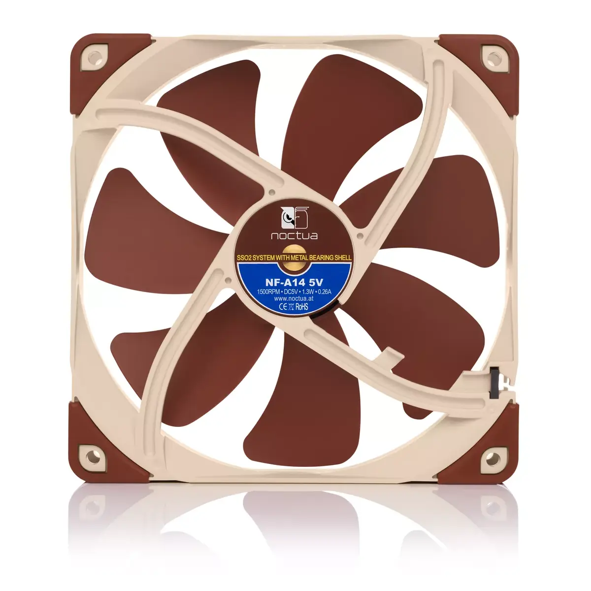 Noctua NF-A14 140 мм корпусный вентилятор 5 В Photo 3
