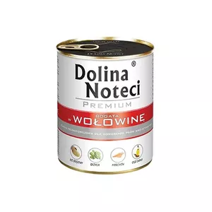 Влажный корм для собак Dolina Noteci Говядина и Свинина для взрослых 800 г, 11% белка, 78% влаги