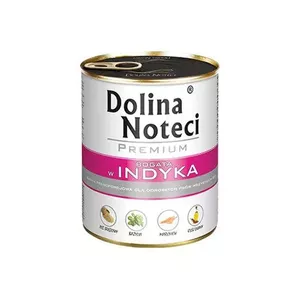 Mitrā barība sunim Dolina Noteci DOLINA NOTECI Premium — tītars, 800 g, pieaugušiem suņiem, bez glutēna un sojas, bez mākslīgām piedevām