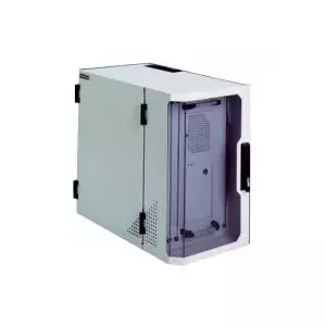 Wall-mounted enclosure apraNET VARI 2000 6U, grey, 557×636×360 mm