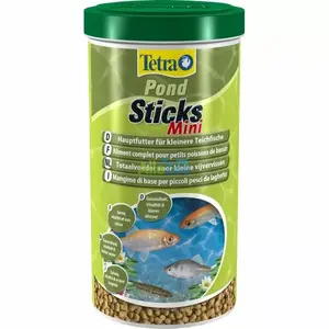 Aquatic fish food Tetra Pond Sticks Mini 1 L — floating sticks for pond fish, small size