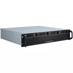Server Case Inter-Tech IPC 2U-2404S Rack Black, Silver