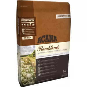 Sausais barība suņiem ACANA Regionals Ranchlands 11,4 kg — pieaugušiem, bez graudiem, 35% olbaltumvielu, liellops