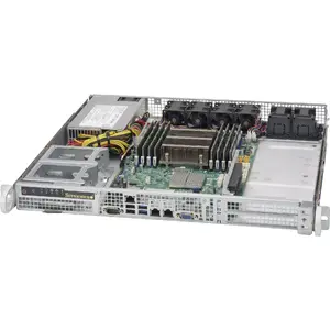 Server Rack Case Supermicro CSE-515-350, 1U, Silver, 350W PSU, supports 2.5" and 3.5" HDD, 437×429×43 mm