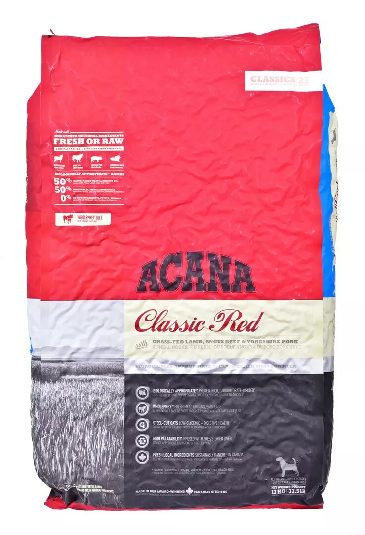 Sausais suņu barība ACANA Classics Red