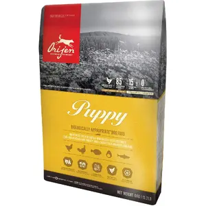 Dry puppy food Orijen Puppy 11.4 kg — chicken, fish, turkey, 38% protein, 20% fat