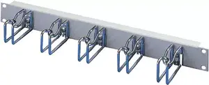 Rittal DK 7257.035 1U Cable Management Panel, Stainless Steel