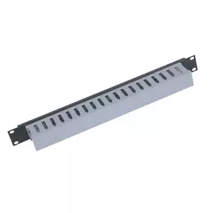 19" panelis 1U Triton RAB-VP-X02-A1 ar kabeļu kanālu vienam