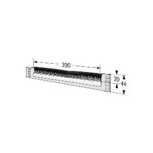 Apra Group apraNET - vadības skapja kabeļu vadības plate - gaiši pelēka, RAL 7035 - 1U - 48,3 cm (19) (21-3146-00)