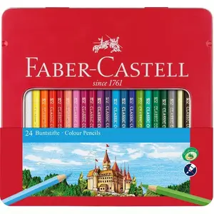 Colour pencil Faber-Castell 115824 — single pencil in assorted colours (Beige, Black, Blue, Gold, Green, Ivory, Lilac, Magenta, Orange, Pink, Violet, White, Yellow)