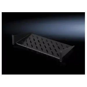 Rack shelf Rittal-Werk DK 5501.625, steel, 19" (482.6×400 mm), black