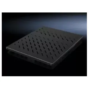Rack shelf Rittal-Werk DK 5501.655 — steel, black, width 484 mm, weight 6.56 kg