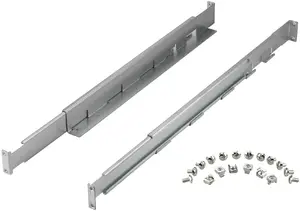 Rack rail kit PowerWalker 10120531 — silver, width 550 mm, height 140 mm, depth 70 mm, supports rack depth 78–120 cm, weight 3.1 kg