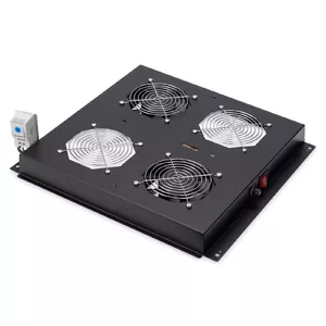 Ventilācijas panelis DIGITUS DN-19 Fan-2-B-N
