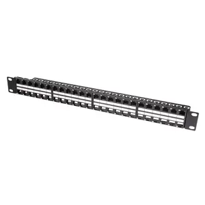 Patch Panel LogiLink NK4045 1U Black Metal Rack Mounting