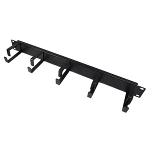 Панель управления кабелями Good Connections GC-N0038 — 1U 19" черная, ширина 85 мм, глубина 480 мм