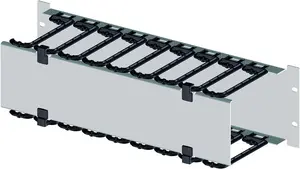 Cable management panel apraNET 19" 2U folding cover, black