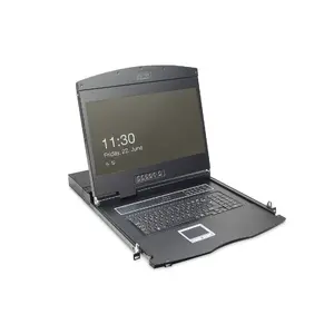 KVM консоль Digitus 19" LCD 1-Port VGA немецкая клавиатура