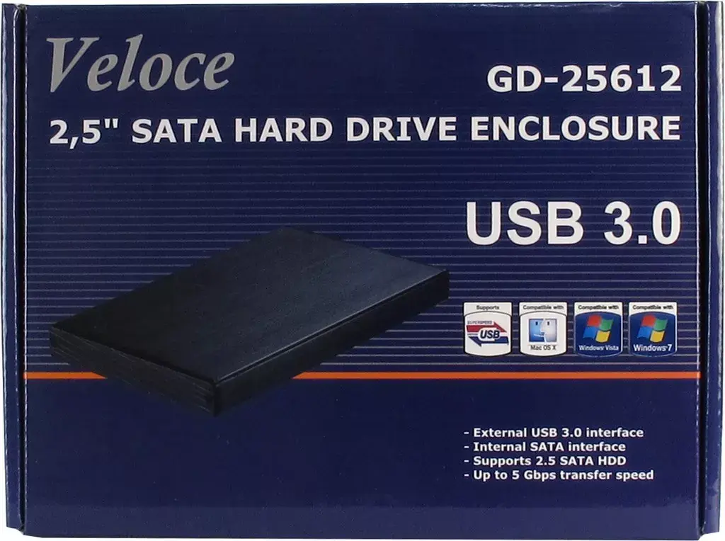 External Hard Drive Enclosure Inter-Tech Veloce GD-25612 Photo 5
