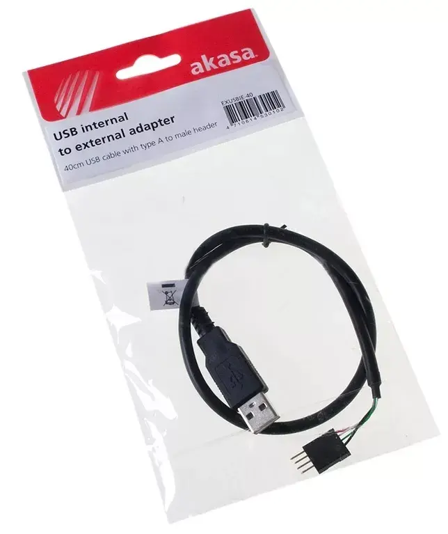 Iekšējais USB kabelis Akasa EXUSBI-40 Photo 2