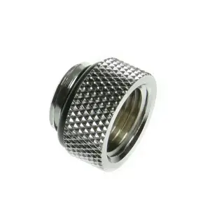 Cooling system part BitsPower BP-WTP-C40 — brass construction, nickel silver finish