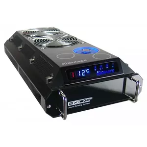 Šķidruma dzesēšanas komplekts Koolance EX2-755 ar 120 mm ventilatoru, melns
