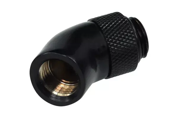 Fitinga Alphacool 17051 Misiņš Melns Mīkstajai